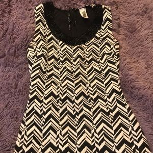 Black and white dress